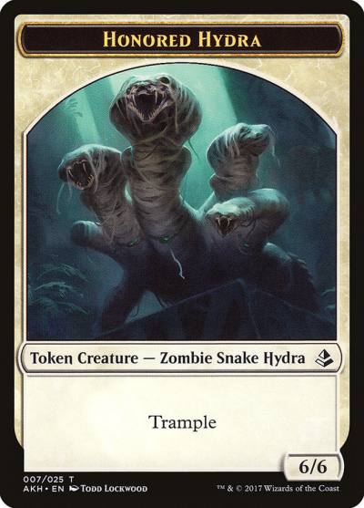 Honored Hydra TAKH-7 Amonkhet Tokens Magic card