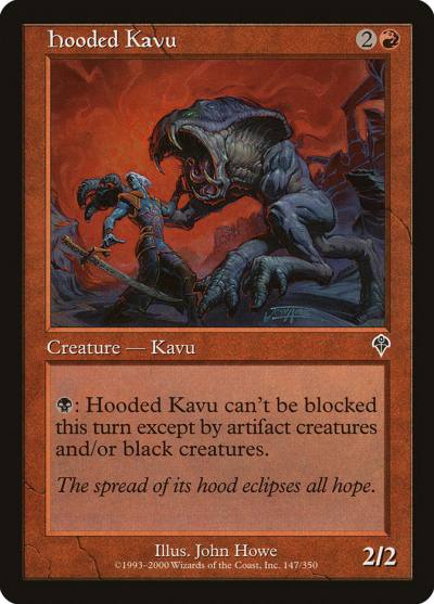 Hooded Kavu INV-147 Invasion Magic card