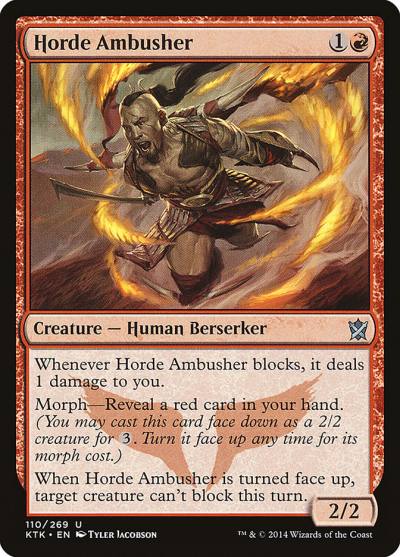 Horde Ambusher 110 Khans of Tarkir Magic card