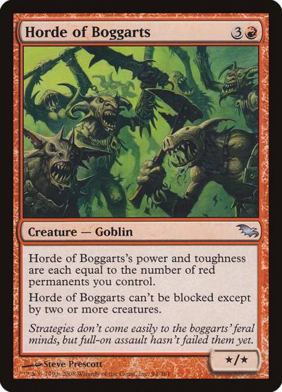 Horde of Boggarts 94 Shadowmoor Magic card