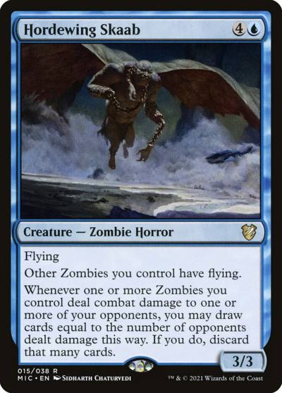 Hordewing Skaab MIC-15 Midnight Hunt Commander Magic card