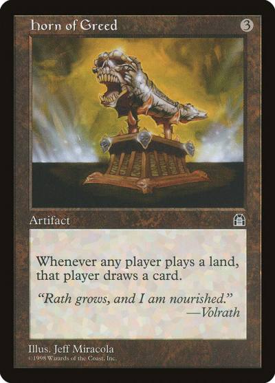 Horn of Greed STH-135 Stronghold Magic card