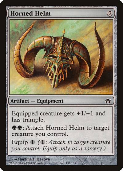 Horned Helm 5DN-132 Fifth Dawn Magic card
