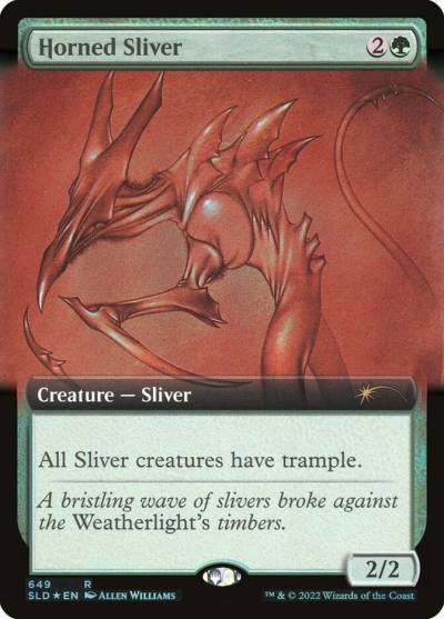 Horned Sliver SLD-649 Secret Lair Drop Magic card
