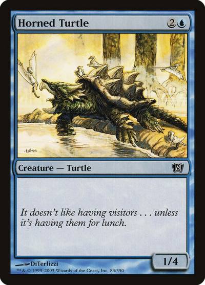 Horned Turtle 8ED-83STAR Eighth Edition Magic card