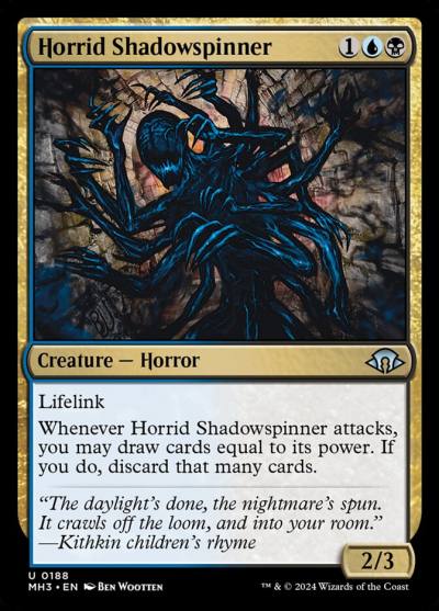 Horrid Shadowspinner MH3-188 Modern Horizons 3 Magic card