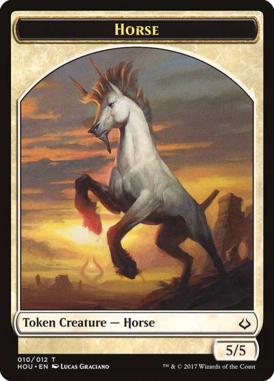 Horse THOU-10 Hour of Devastation Tokens Magic card