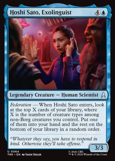 Hoshi Sato, Exolinguist TRK-64 Star Trek Magic card