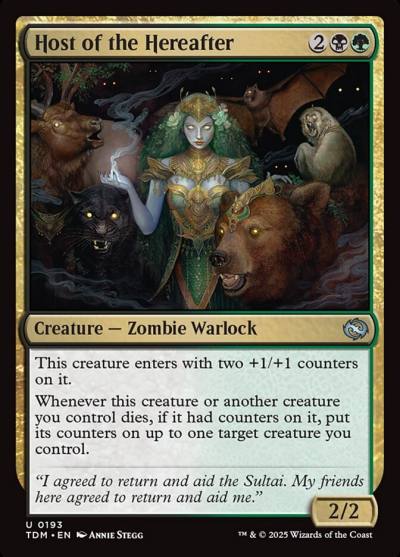 Host of the Hereafter TDM-193 Tarkir: Dragonstorm Magic card