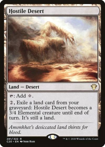 Hostile Desert C20-281 Commander 2020 Magic card