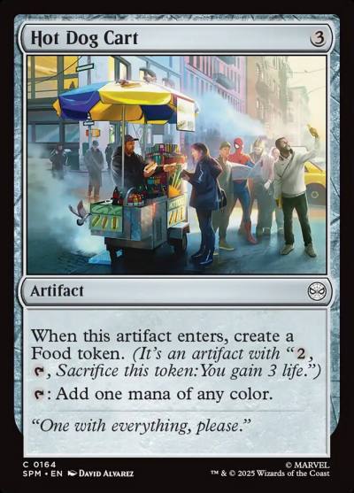 Hot Dog Cart SPM-164 Marvel's Spider-Man Magic card