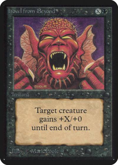 Howl from Beyond LEA-111 Limited Edition Alpha Magic card