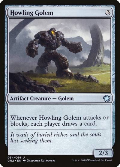 Howling Golem GN2-54 Game Night 2019 Magic card