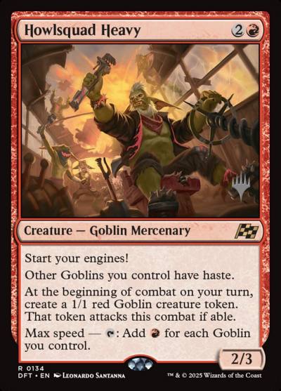 Howlsquad Heavy PDFT-134P Aetherdrift Promos Magic card