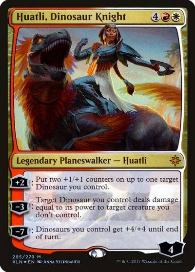 Huatli, Dinosaur Knight XLN-285 Ixalan Magic card