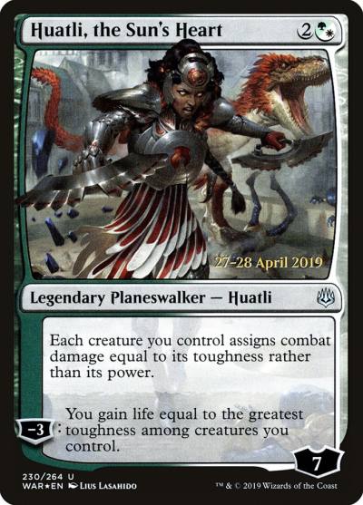 Huatli, the Sun's Heart PWAR-230S War of the Spark Promos Magic card