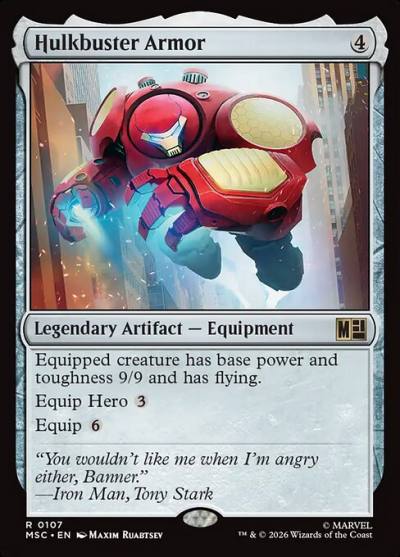 Hulkbuster Armor MSC-107 Marvel Super Heroes Commander Magic card