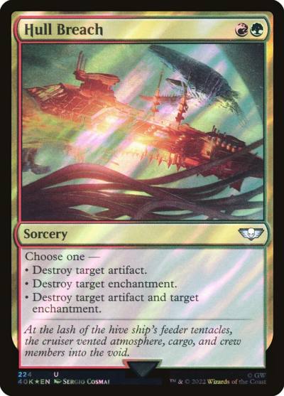 Hull Breach 40K-224STAR Warhammer 40,000 Commander Magic card