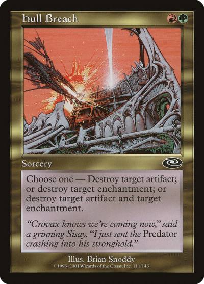 Hull Breach PLS-111 Planeshift Magic card