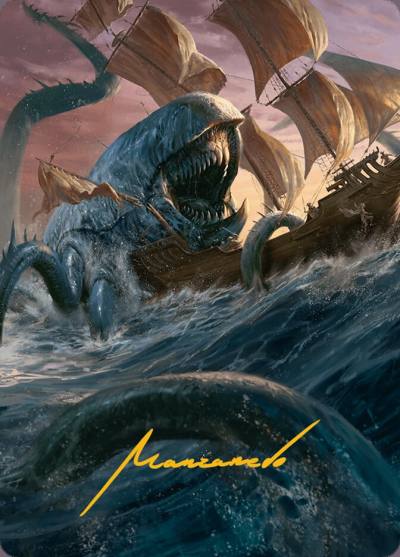 Hullbreaker Horror // Hullbreaker Horror AINR-5 Innistrad Remastered Art Series Magic card