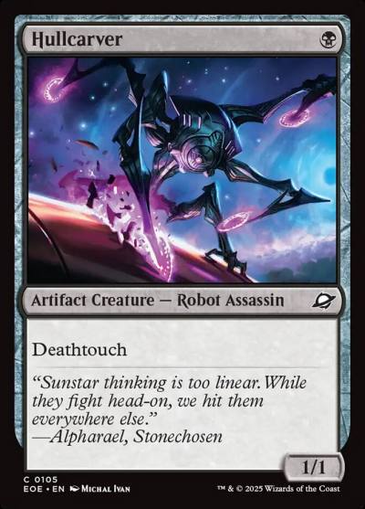 Hullcarver 105 Edge of Eternities Magic card
