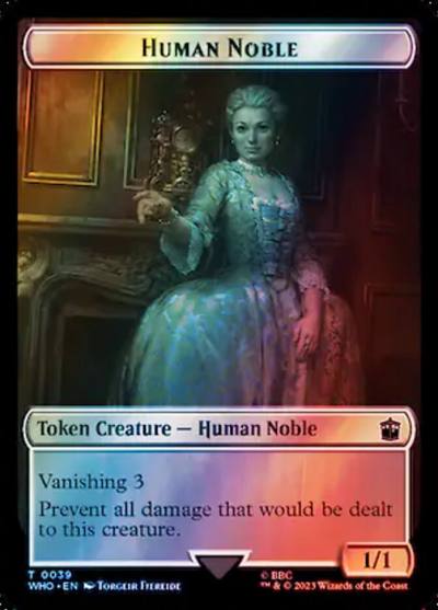 Human Noble TWHO-39 Doctor Who Tokens Magic card