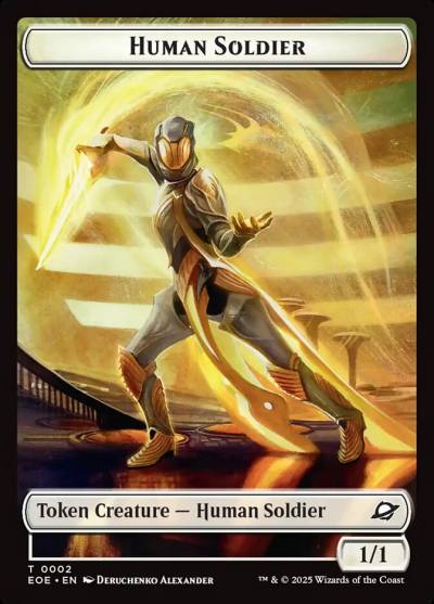 Human Soldier TEOE-2 Edge of Eternities Tokens Magic card
