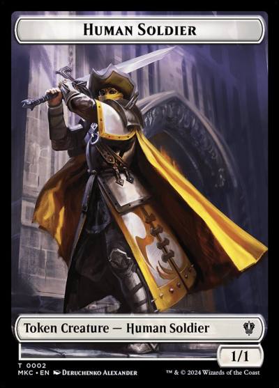 Human Soldier TMKC-2 Murders at Karlov Manor Commander Tokens Magic card