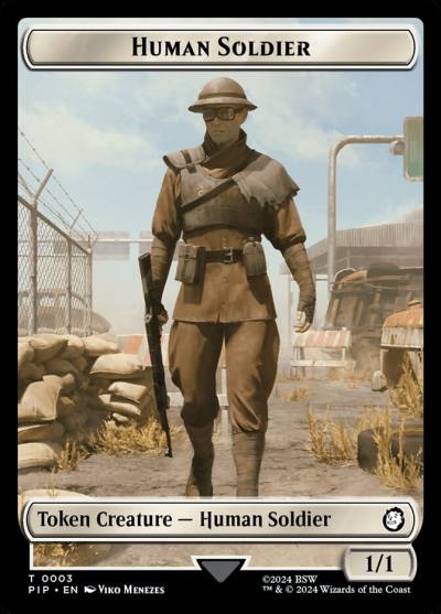 Human Soldier TPIP-3 Fallout Tokens Magic card