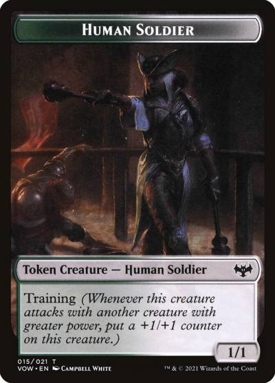 Human Soldier TVOW-15 Innistrad: Crimson Vow Tokens Magic card