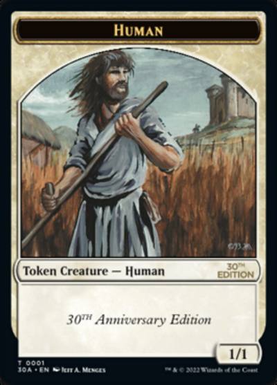 Human T30A-1 30th Anniversary Tokens Magic card