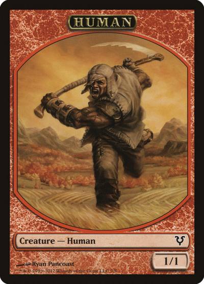 Human TAVR-7 Avacyn Restored Tokens Magic card