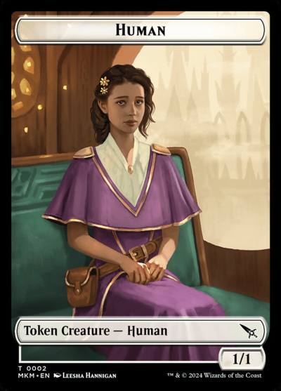 Human TMKM-2 Murders at Karlov Manor Tokens Magic card