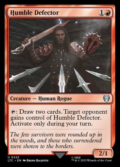 Humble Defector LTC-222 Tales of Middle-earth Commander Magic card