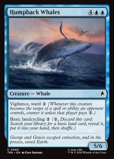 Humpback Whales TRK-65 Star Trek Magic card