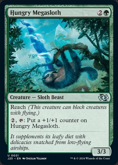 Hungry Megasloth 21 Foundations Jumpstart Magic card