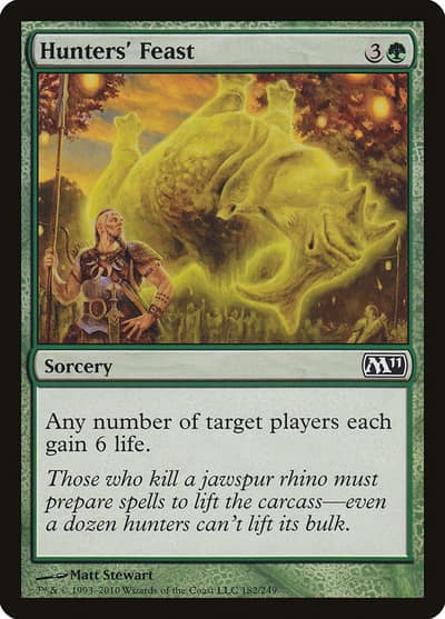Hunters' Feast M11-182 Magic 2011 Magic card