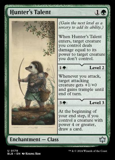 Hunter's Talent BLB-179 Bloomburrow Magic card