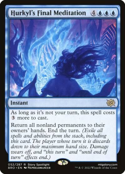 Hurkyl's Final Meditation BRO-52 The Brothers' War Magic card