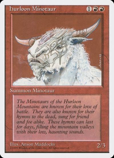 Hurloon Minotaur 4ED-202 Fourth Edition Magic card