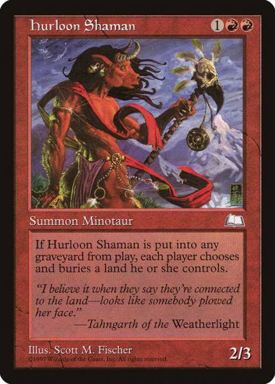 Hurloon Shaman WTH-108 Weatherlight Magic card