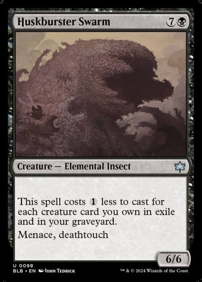 Huskburster Swarm 98 Bloomburrow Magic card