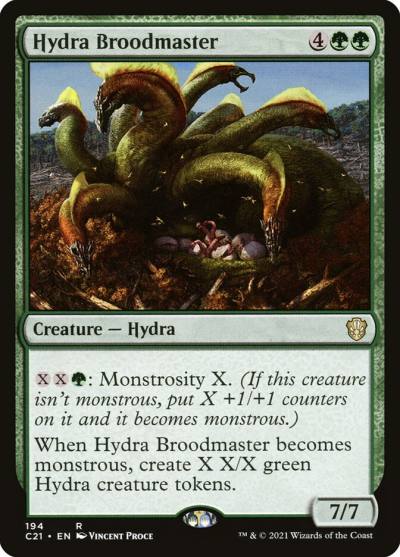 Hydra Broodmaster C21-194 Commander 2021 Magic card
