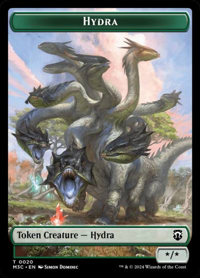 Hydra TM3C-20 Modern Horizons 3 Commander Tokens Magic card