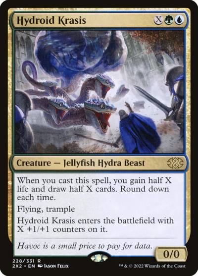 Hydroid Krasis 2X2-228 Double Masters 2022 Magic card