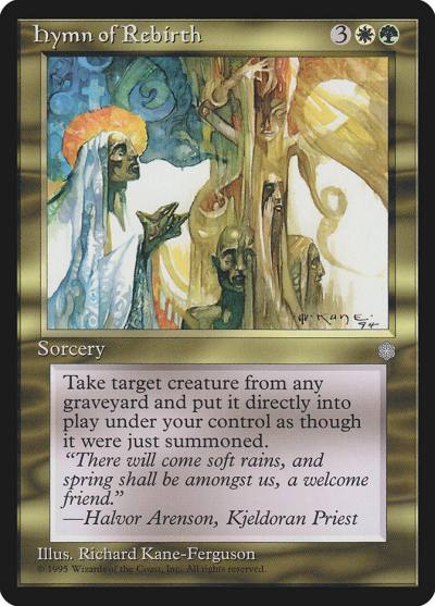 Hymn of Rebirth ICE-295 Ice Age Magic card