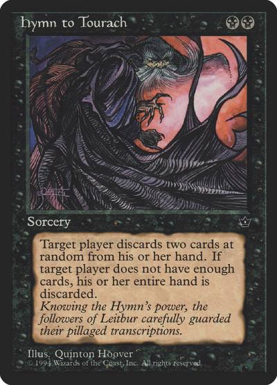Hymn to Tourach FEM-38C Fallen Empires Magic card