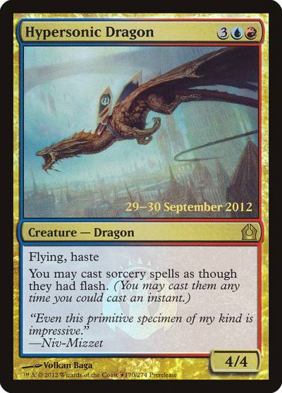 Hypersonic Dragon PRTR-170STAR Return to Ravnica Promos Magic card