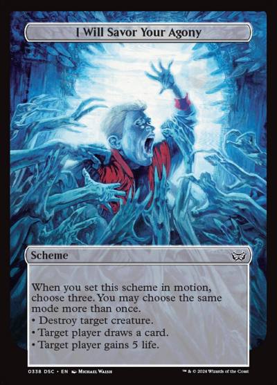 I Will Savor Your Agony DSC-338 Duskmourn: House of Horror Commander Magic card