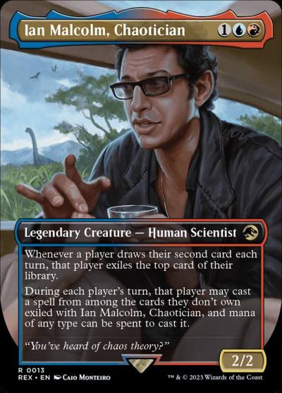 Ian Malcolm, Chaotician REX-13 Jurassic World Collection Magic card